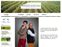 Tablet Screenshot of domaine-alain-gras.com